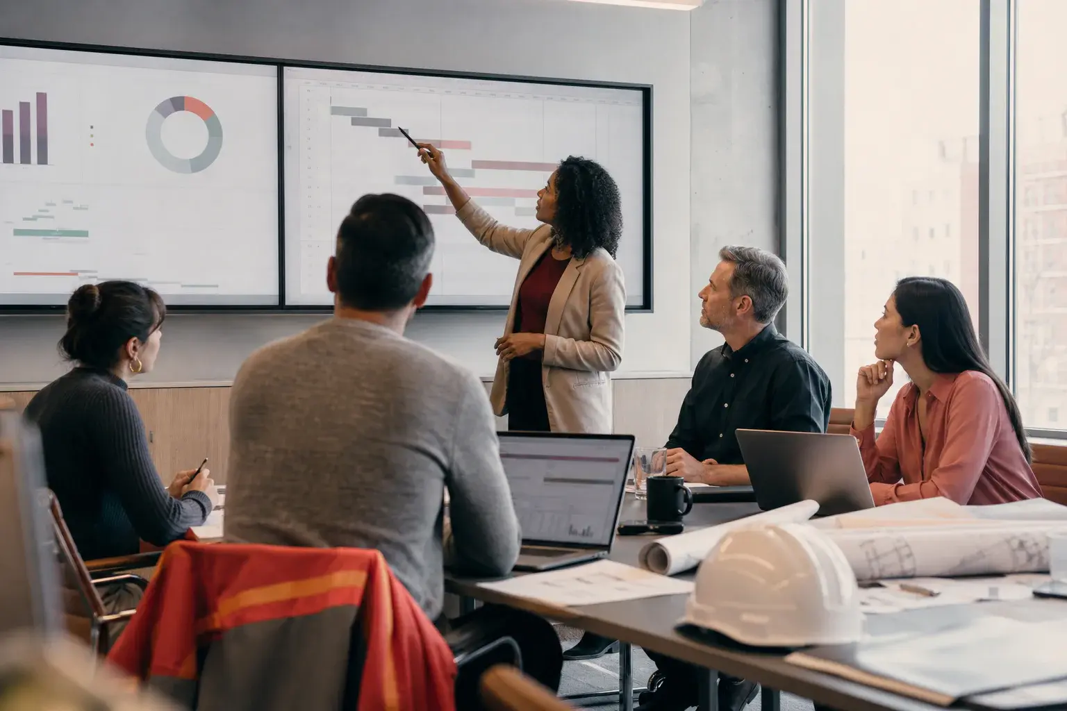 An embedded talent operations team reviewing a project hiring plan